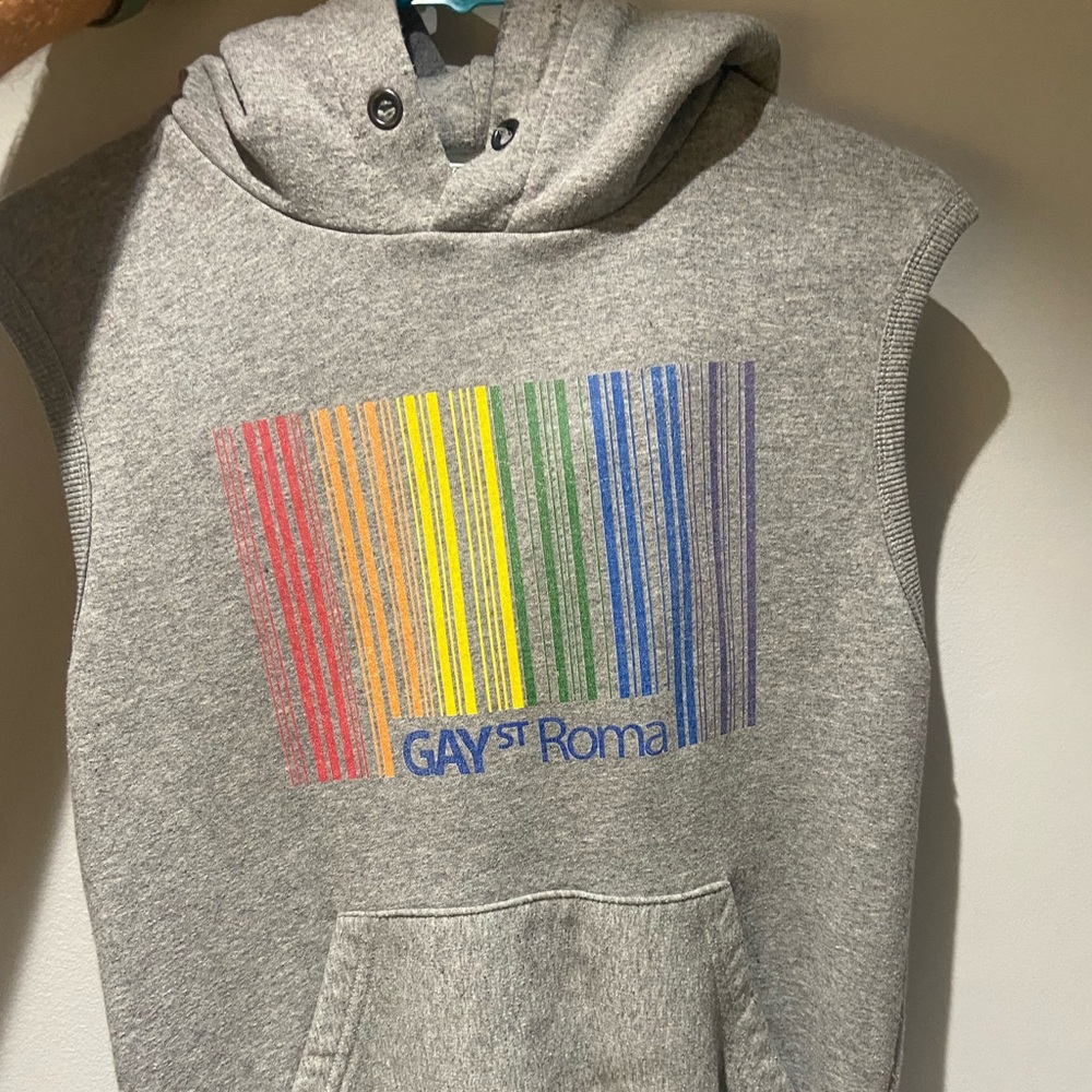 Grey hoodie from Gay St Rome